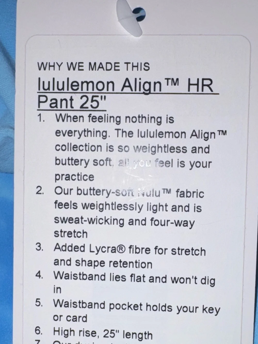 Lululemon Align High Rise Pant 25” in Smoothie Wash Blueberry Multi NWT